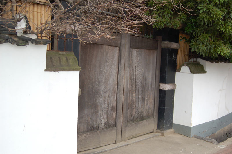 松田屋の門　当時の門