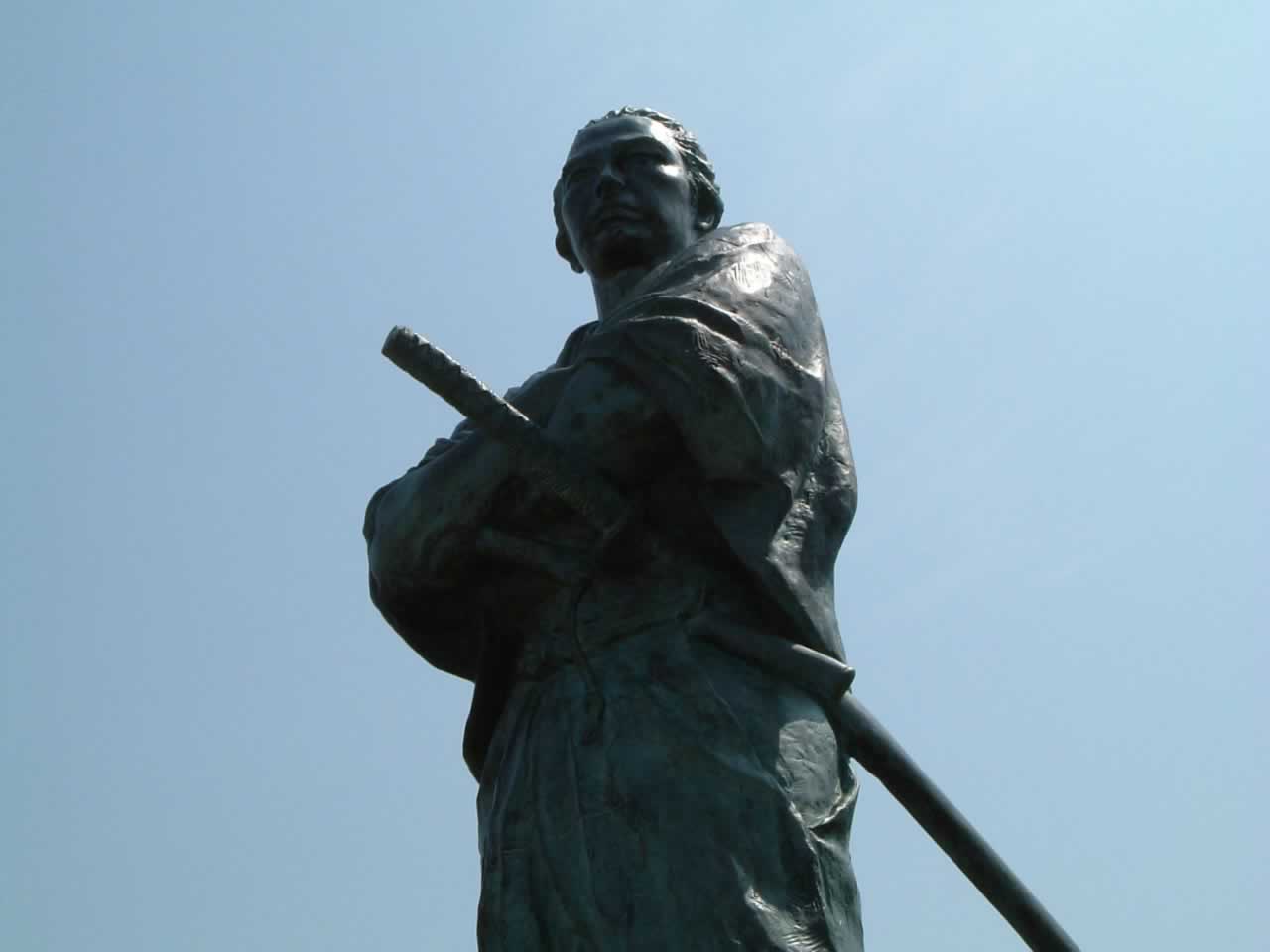 坂本龍馬の銅像　風頭公園